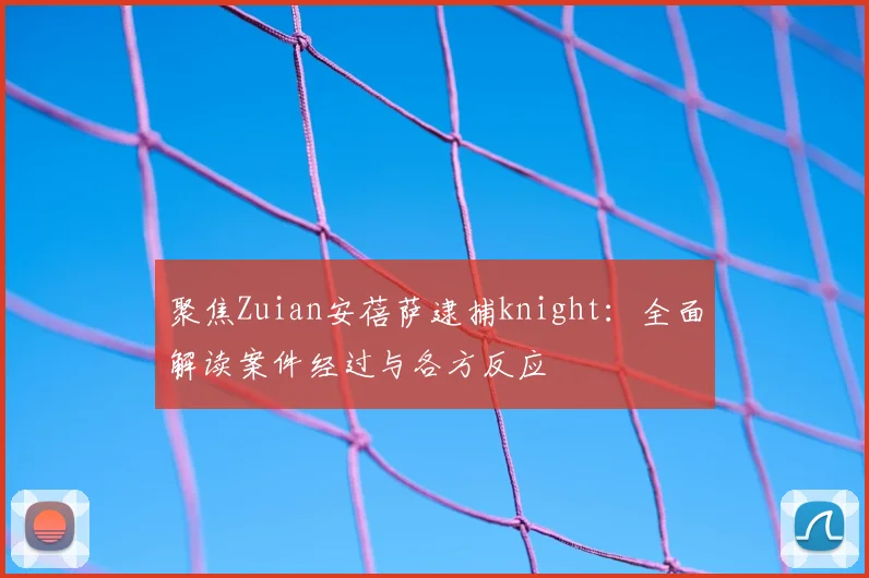 聚焦Zuian安蓓萨逮捕knight：全面解读案件经过与各方反应